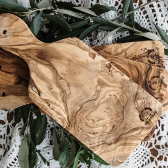 Bomboniera tagliere sottile matrimoni in legno d’ulivo cerimonia