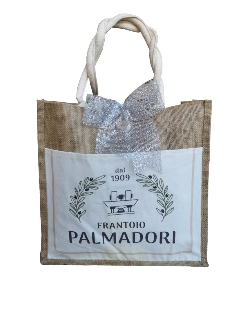 SHOPPER BORSA IN JUTA NATURALE CON TASCA