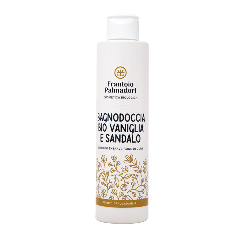 Bagnodoccia olio extravergine di oliva, vaniglia e sandalo