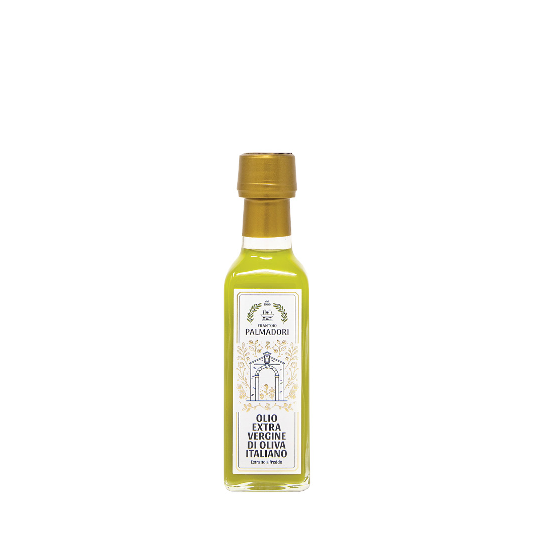 Bottiglia mignon olio extravergine di oliva italiano 0,10 litri • Frantoio  Palmadori