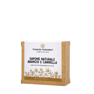 Saponetta naturale olio d’oliva biologico arancia e cannella