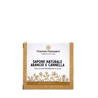 Saponetta naturale olio d’oliva biologico arancia e cannella